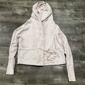 Young, Fabulous & Broke Pink Open Front Hoodie Size Medium